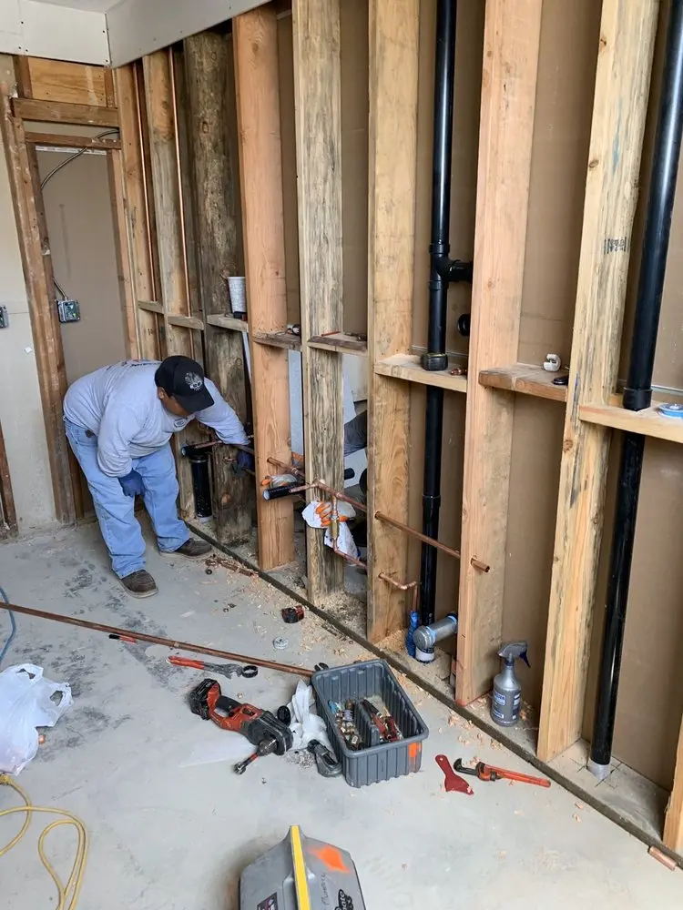 Commercial rough-in plumbing for Water Heater Replacement in Woodmont